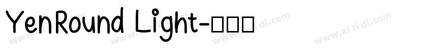 YenRound Light字体转换